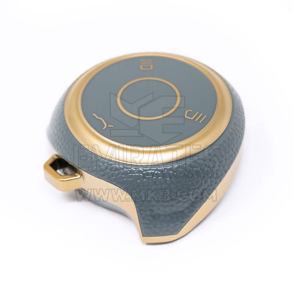 Nueva funda de cuero dorado Nano de alta calidad para mando a distancia Neta, 3 botones, NT-A13J de Color gris | Cayos de los Emiratos