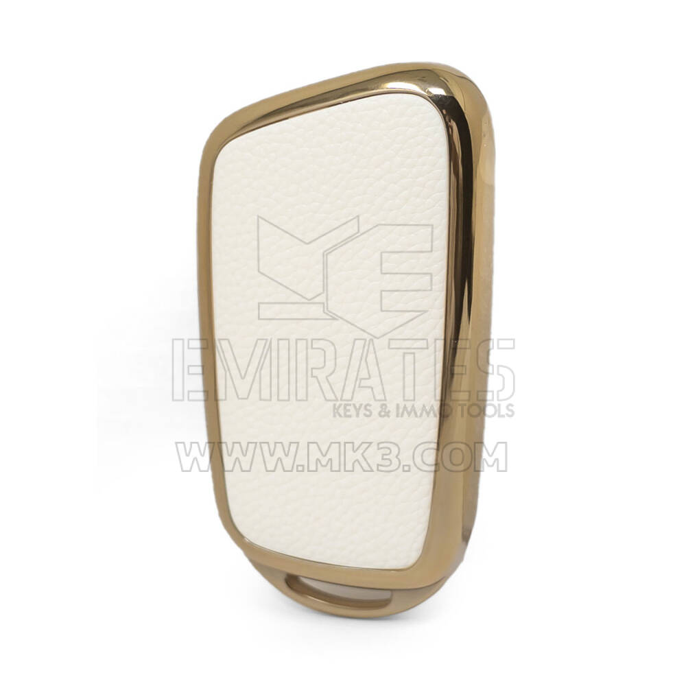 Funda de cuero Nano Gold para mando a distancia Chery 3B blanco CR-B13J | MK3