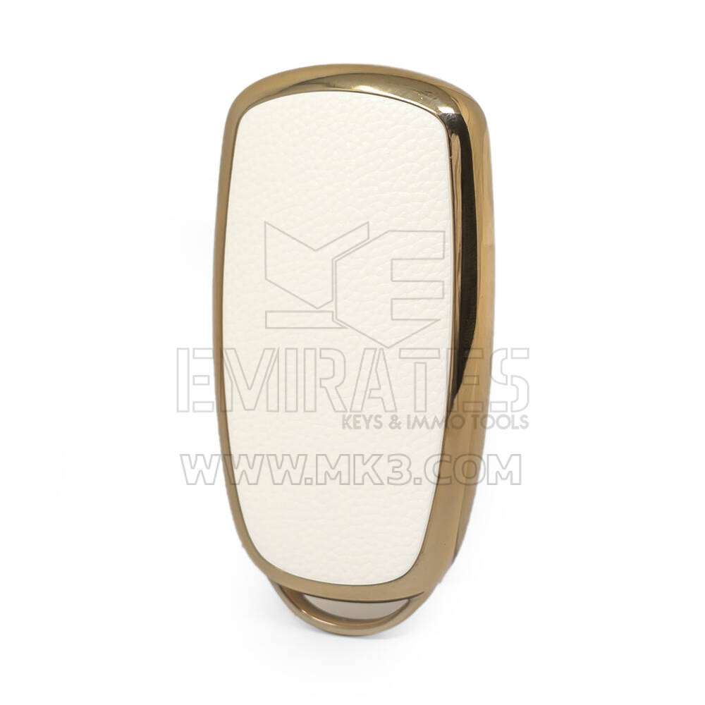 Capa de couro Nano Gold Chery Remote Key 4B Branco CR-C13J | MK3