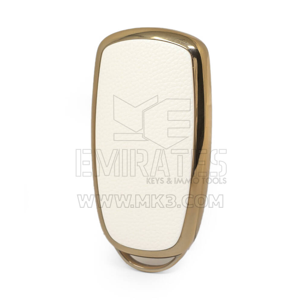 Custodia in pelle Nano Gold per chiave remota Chery 4B bianca CR-C13J | MK3