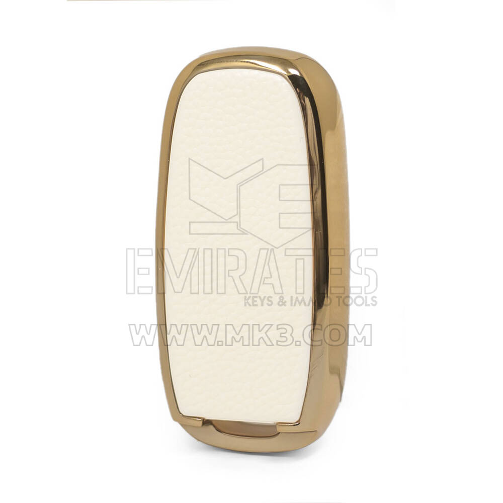 Funda de cuero Nano Gold para Venucia Key 3B White VNC-A13J | MK3
