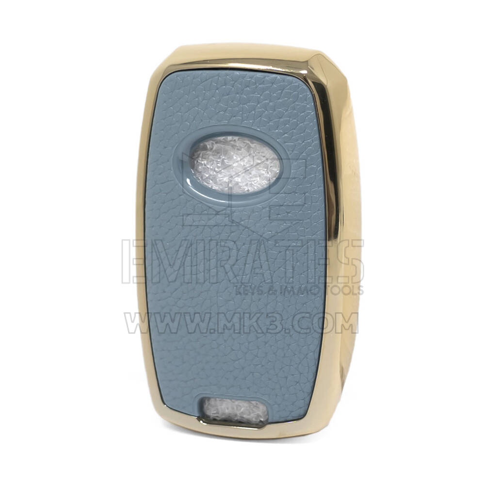 Cover in pelle Nano Gold per chiave telecomando KIA 3B Grigio KIA-A13J | MK3