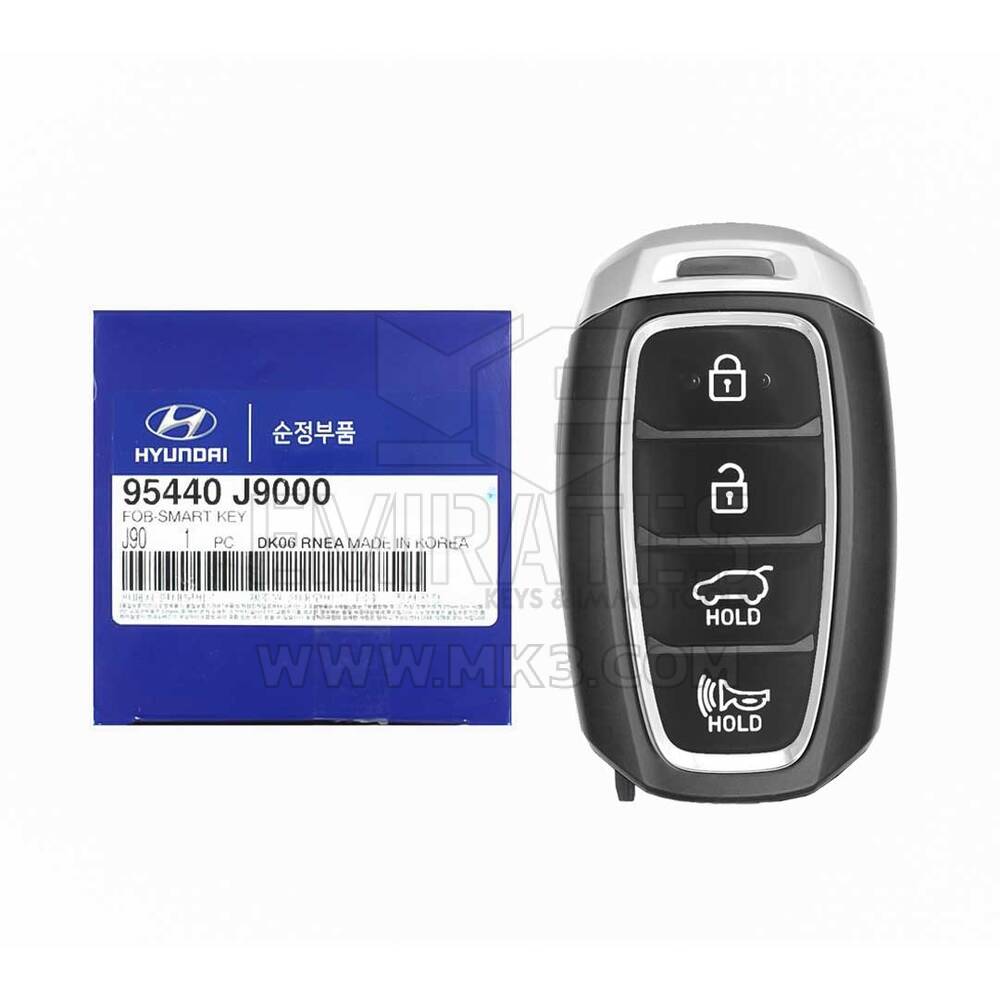 YENİ Hyundai Kona 2018-2020 Orijinal/OEM Akıllı Uzaktan Anahtar 4 Düğme 433MHz 95440-J9000 95440J9000 / FCCID: TQ8-FOB-4F18 | Emirates Anahtarları