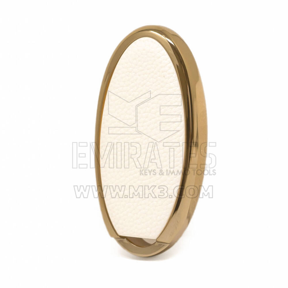 Housse en cuir Nano Gold pour clé Nissan 3B blanc NS-A13J3A | MK3