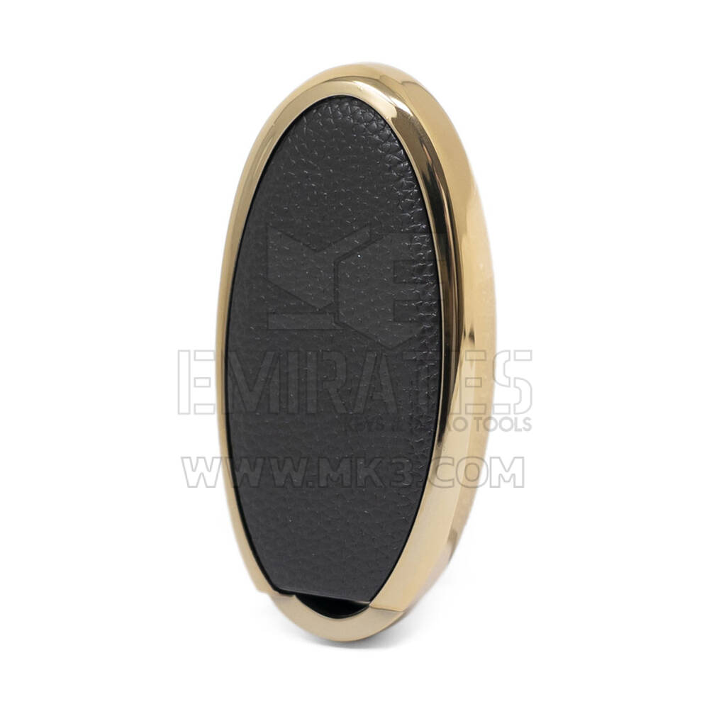Funda de cuero Nano Gold para Nissan Key 2B Negro NS-A13J3C | MK3