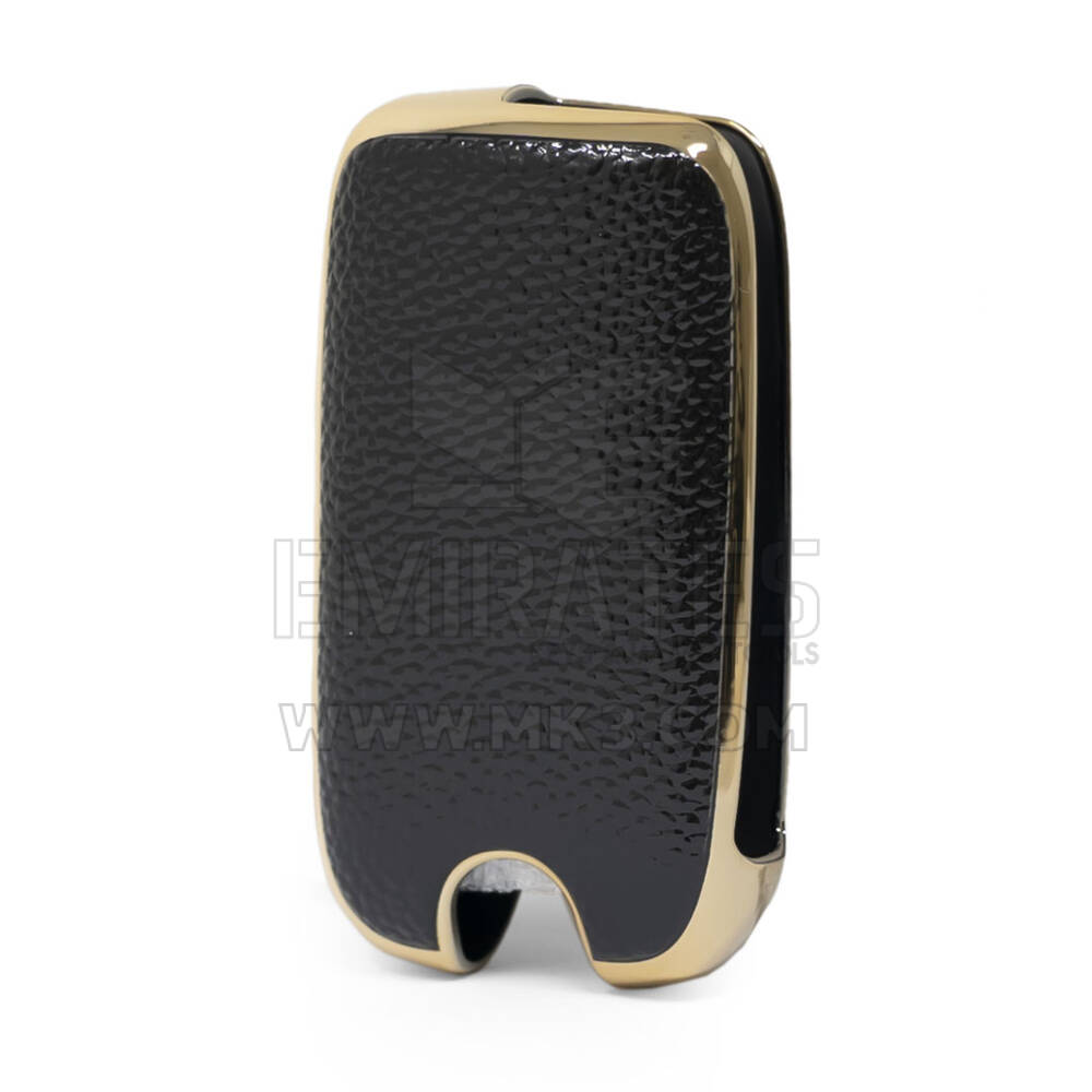 Funda de cuero Nano Gold para Roewe Flip Key 3B Black RW-A13J | MK3