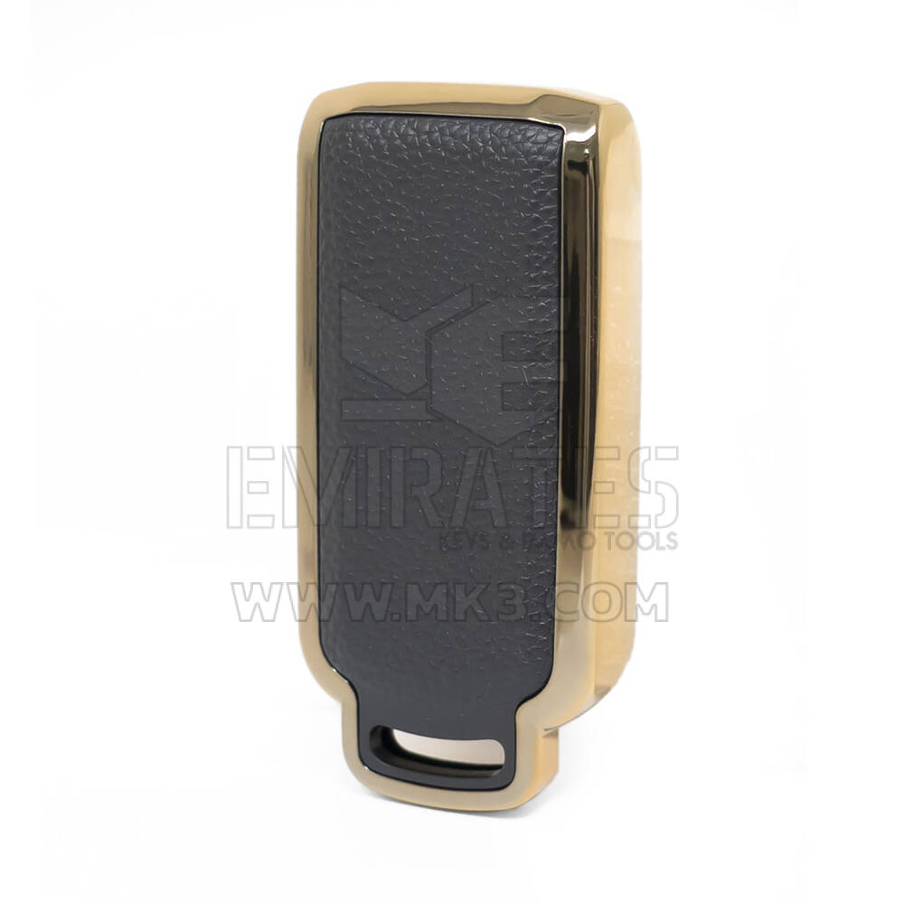 Capa de couro nano dourada Mitsubishi Key 3B preta MSB-A13J | MK3