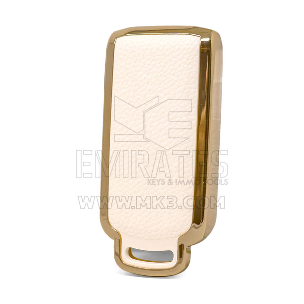 Кожаный чехол нано-золото Mitsubishi Key 3B Белый MSB-A13J | МК3