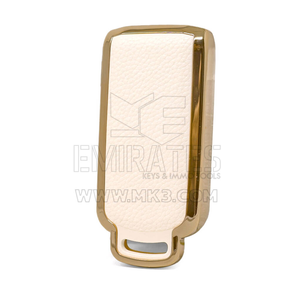 Housse en cuir Nano Gold pour clé Mitsubishi 3B blanc MSB-A13J | MK3