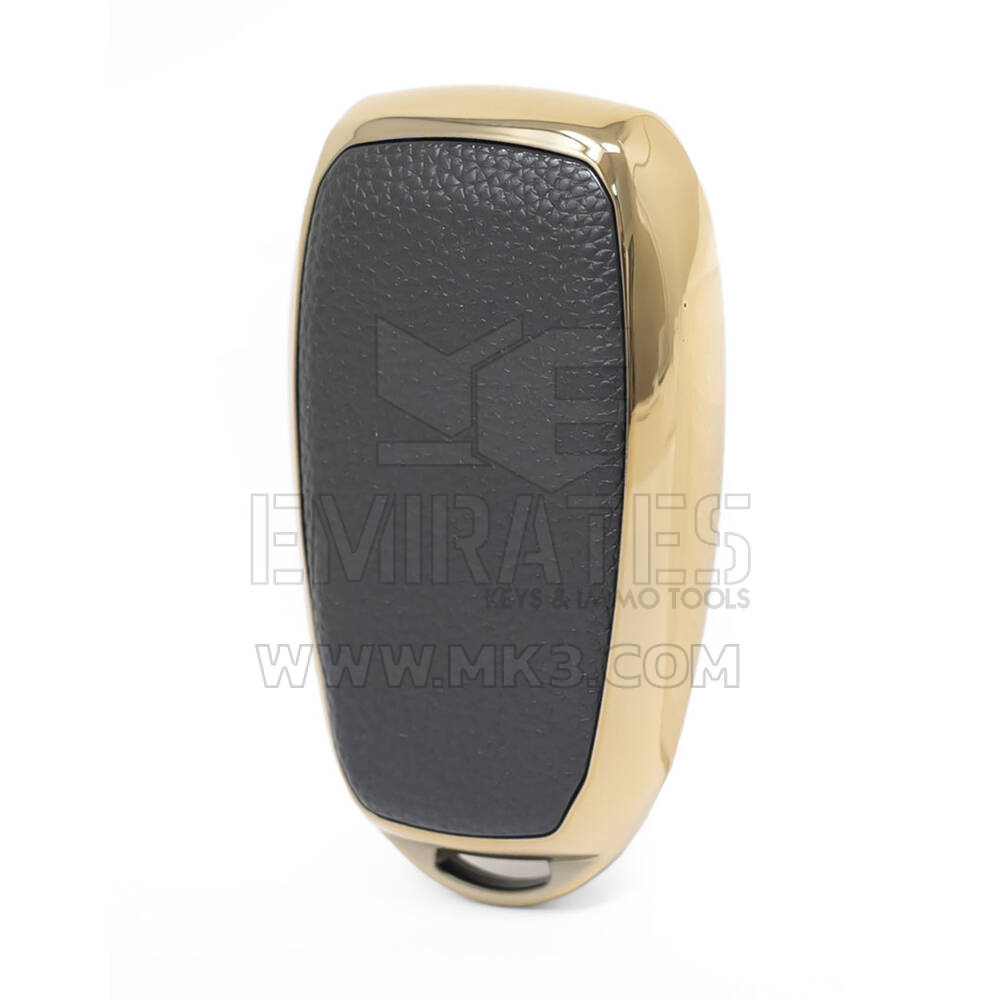 Capa de couro nano dourada para Subaru Key 3B preta SBR-A13J | MK3