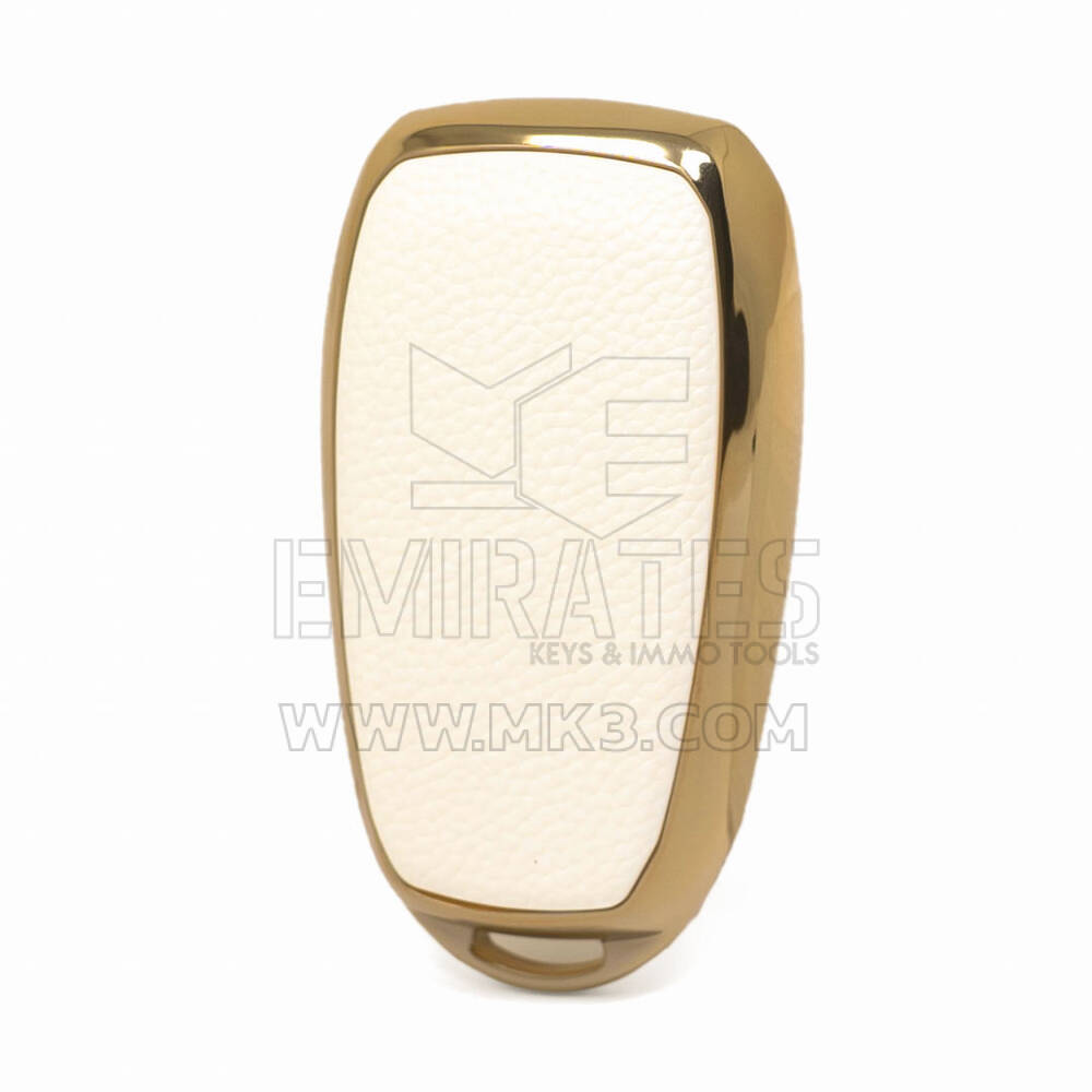 Nano Gold Leather Cover For Subaru Key 3B White SBR-A13J | MK3