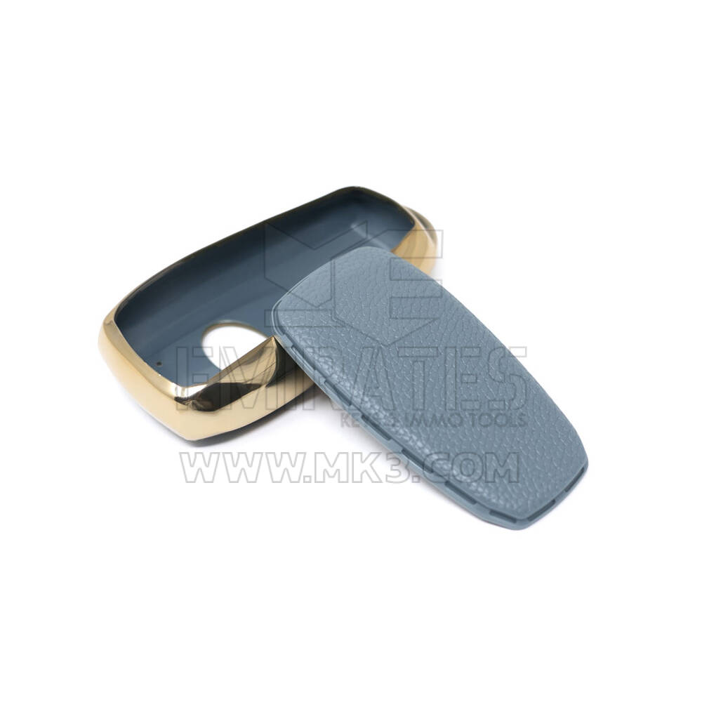 New Aftermarket Nano High Quality Gold Leather Cover For Subaru Remote Key 3 Buttons Gray Color SBR-A13J | Emirates Keys