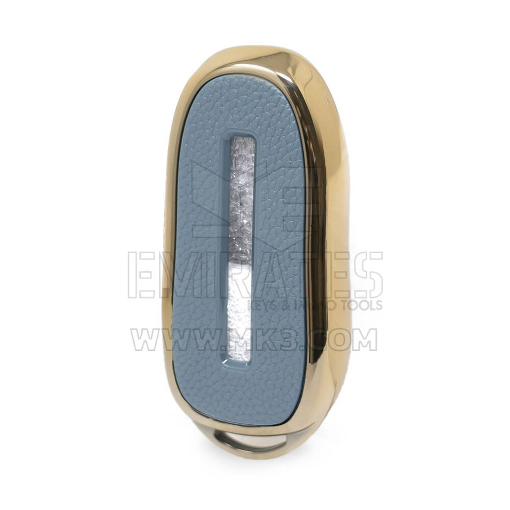Capa de couro Nano Gold Tesla Remote Key 3B cinza TSL-A13J | MK3