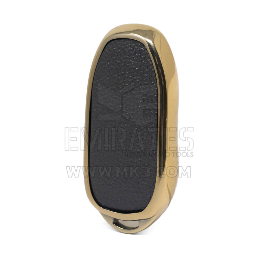 Nano Gold Leather Cover Tesla Remote Key 3B Black TSL-C13J | MK3