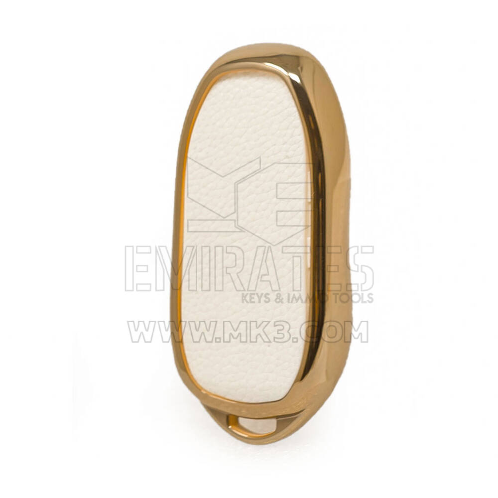 Funda de cuero Nano Gold Llave remota Tesla 3B Blanco TSL-C13J | MK3