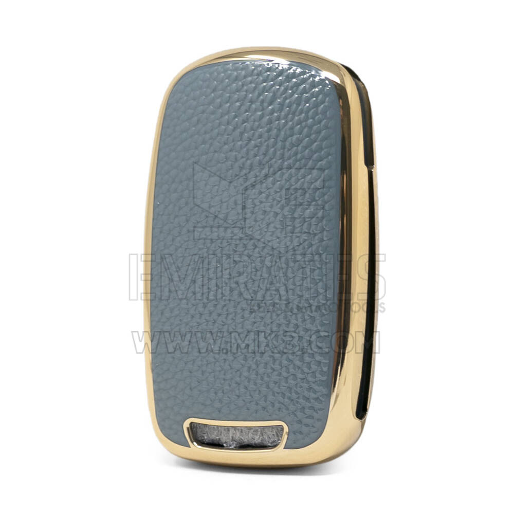 Funda de cuero Nano Gold Wuling Flip Key 3B Gris WL-A13J | MK3