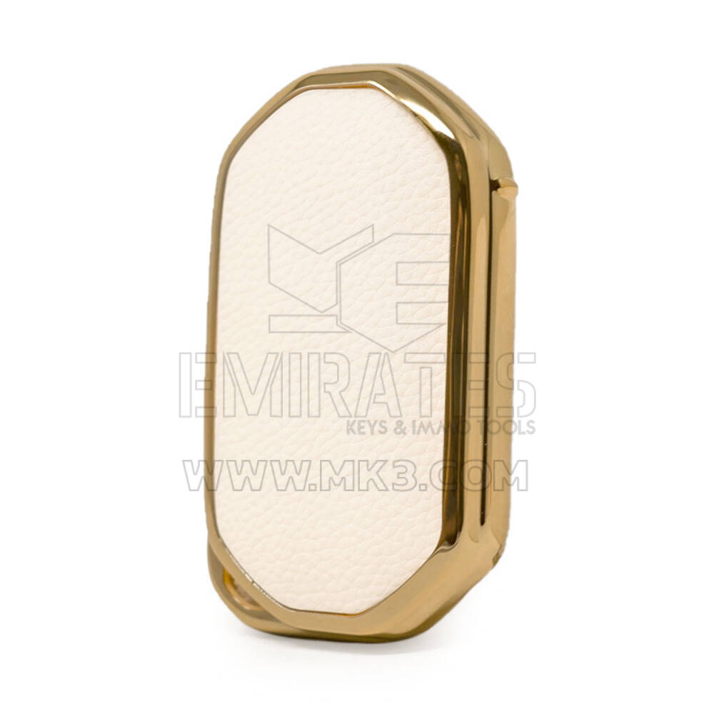 Nano Gold Leather Cover Wuling Remote Key 3B White WL-B13J | MK3