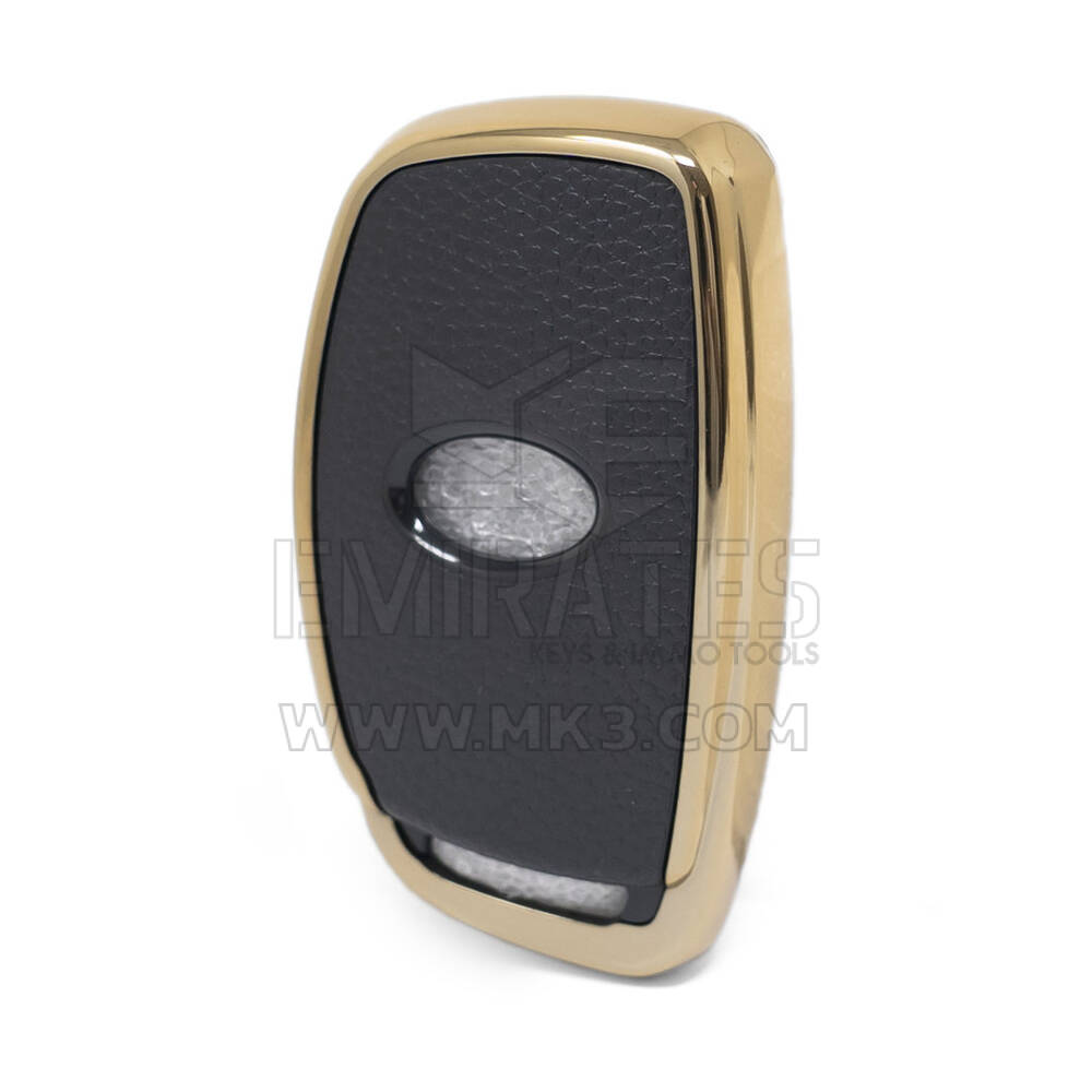 Funda de cuero Nano Gold para Hyundai Key 3B negro HY-A13J3B | MK3