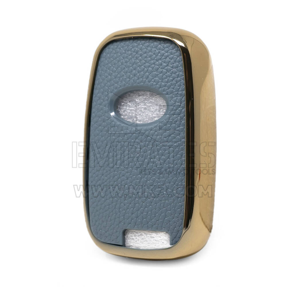 Funda de cuero Nano Gold para Hyundai Key 3B gris HY-G13J | MK3