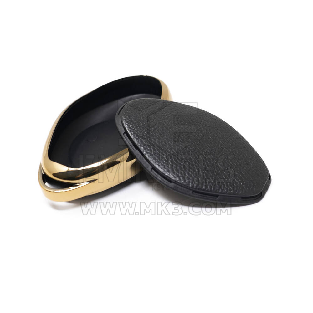 New Aftermarket Nano High Quality Gold Leather Cover For Xpeng Remote Key 4 Buttons Black Color XP-B13J | Emirates Keys