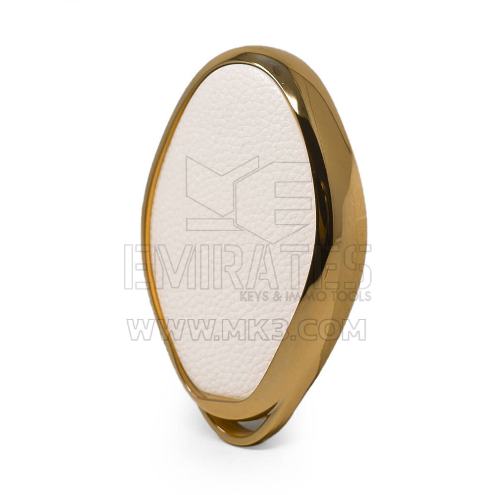 Funda de Cuero Nano Gold para Xpeng Key 4B Blanco XP-B13J | MK3