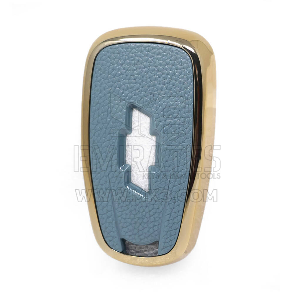 Кожаный чехол нано-золото Chevrolet Key 4B Серый CRL-B13J4 | МК3