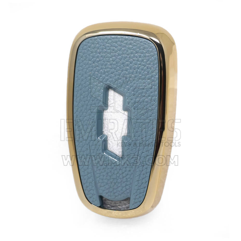 Funda de Cuero Nano Oro Chevrolet Key 4B Gris CRL-B13J4 | MK3