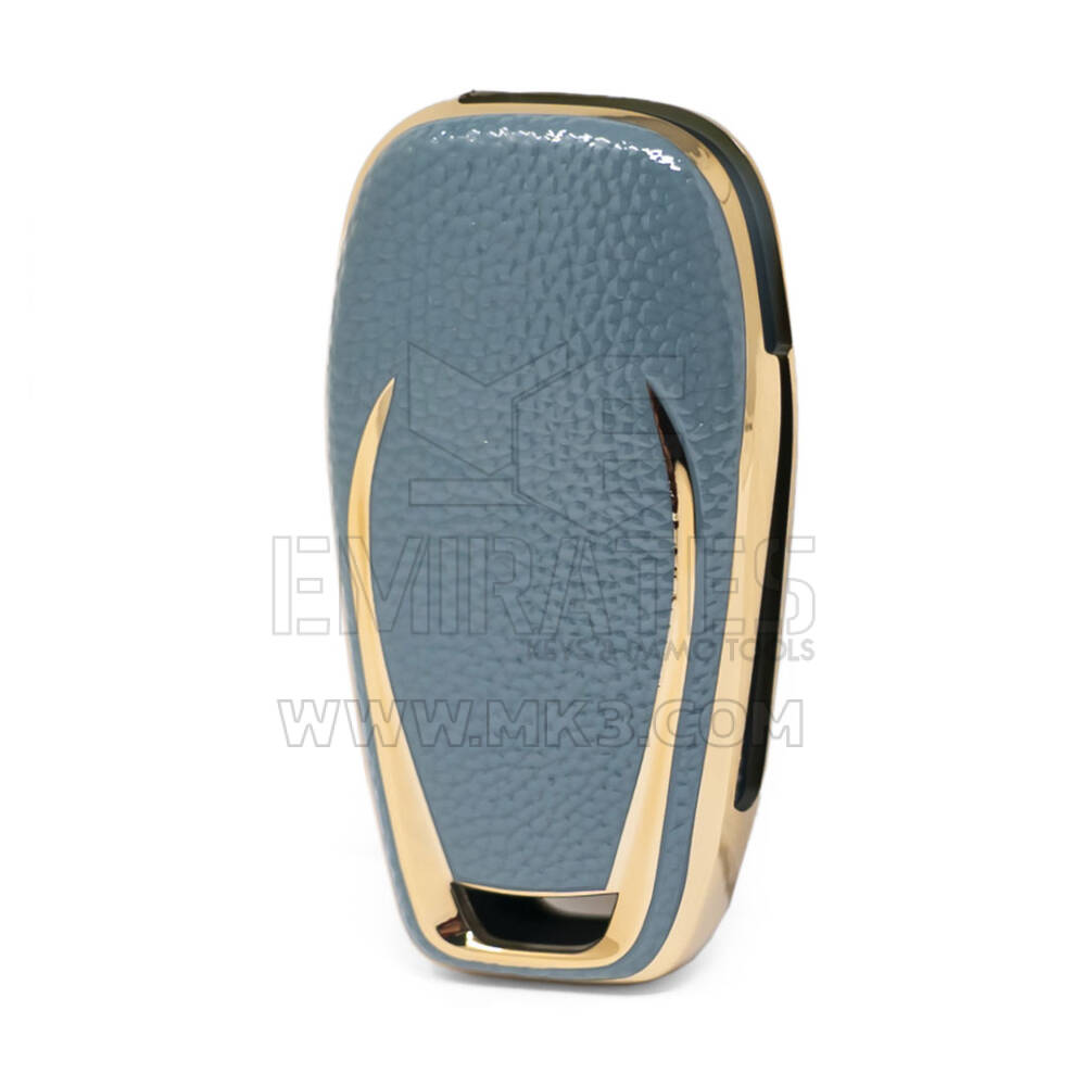 Capa Nano Couro Chevrolet Flip Key 3B Cinza CRL-C13J | MK3