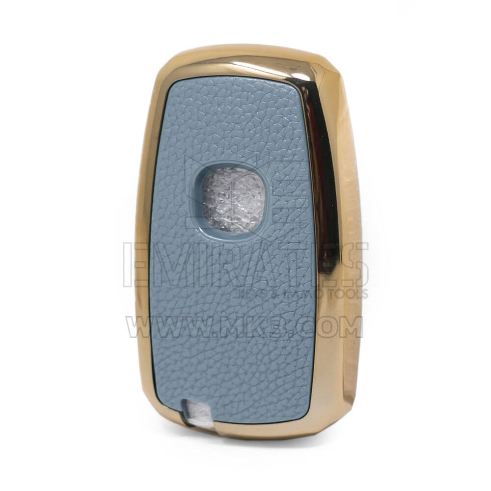 Кожаный чехол с нано-золотом Changan Remote Key 3B, серый CA-A13J | МК3