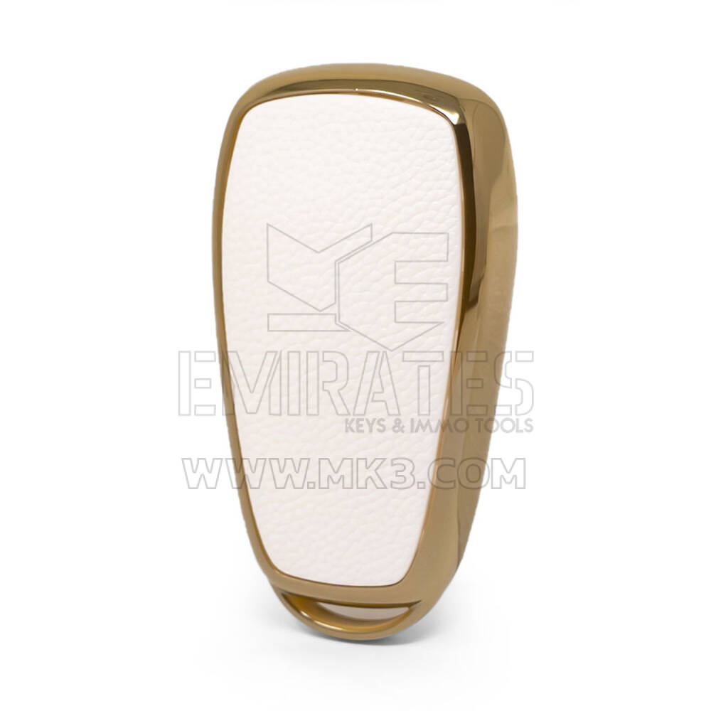 Кожаный чехол с нано-золотом для Changan Key 5B, белый CA-C13J5 | МК3