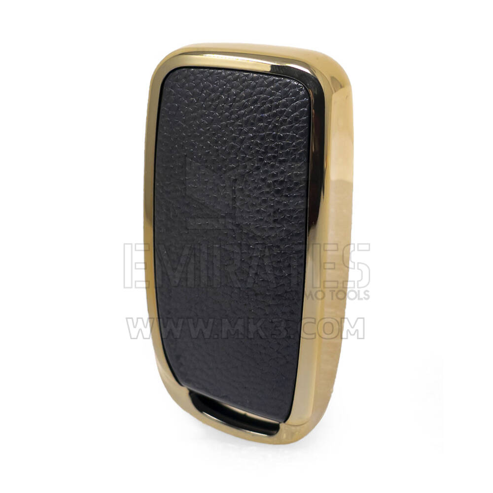 Capa de couro nano dourada para Changan Key 4B preta CA-D13J | MK3