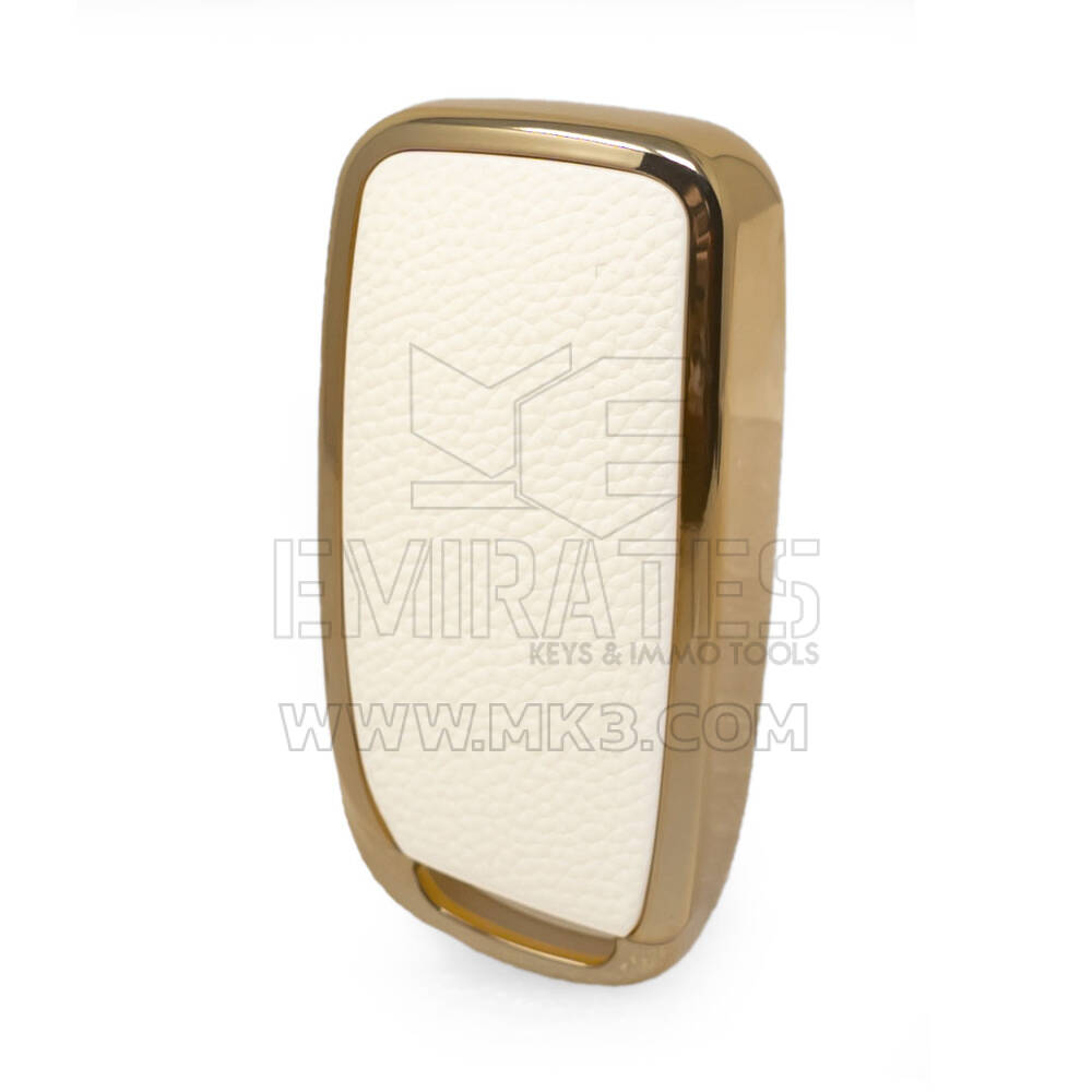 Funda de cuero Nano Gold para Changan Key 4B White CA-D13J | MK3