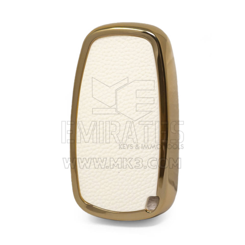 Capa de couro nano dourada para chave da Grande Muralha 3B branca GW-A13J | MK3