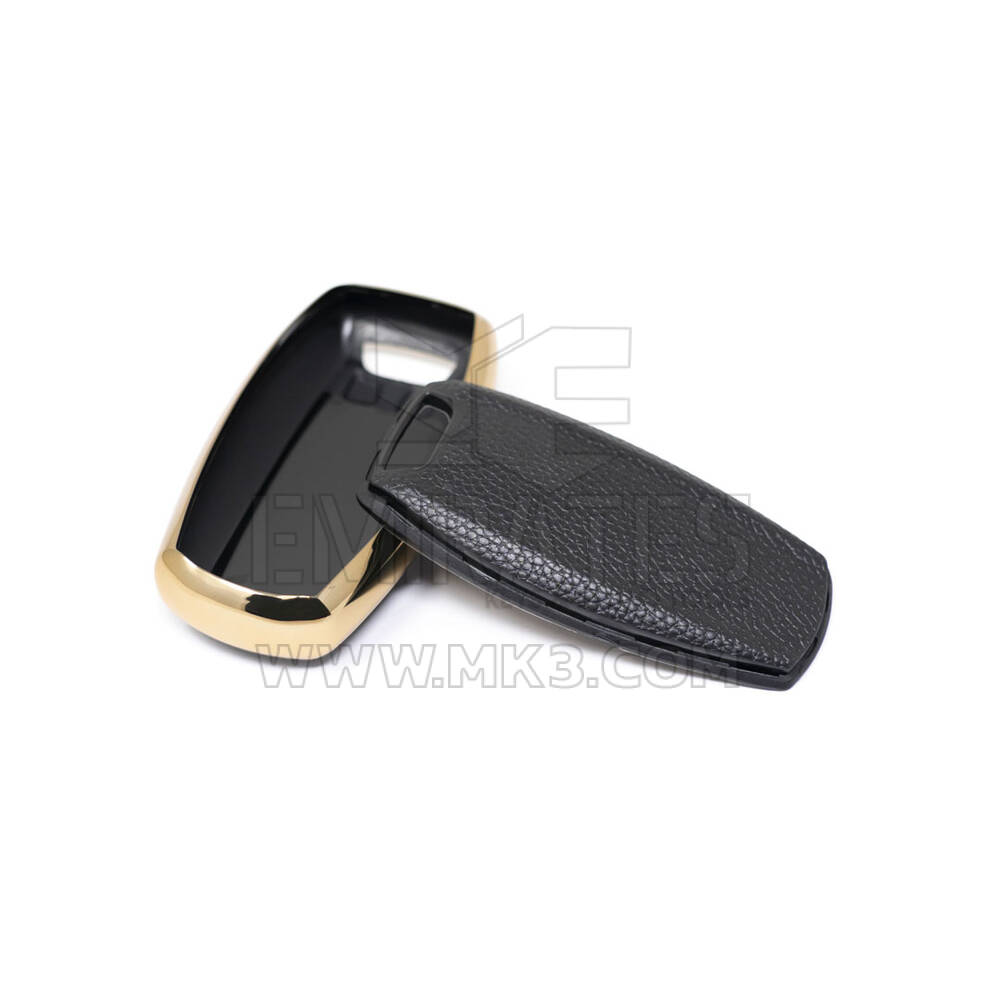 New Aftermarket Nano High Quality Gold Leather Cover For Great Wall Remote Key 4 Buttons Black Color GW-B13J | Emirates Keys