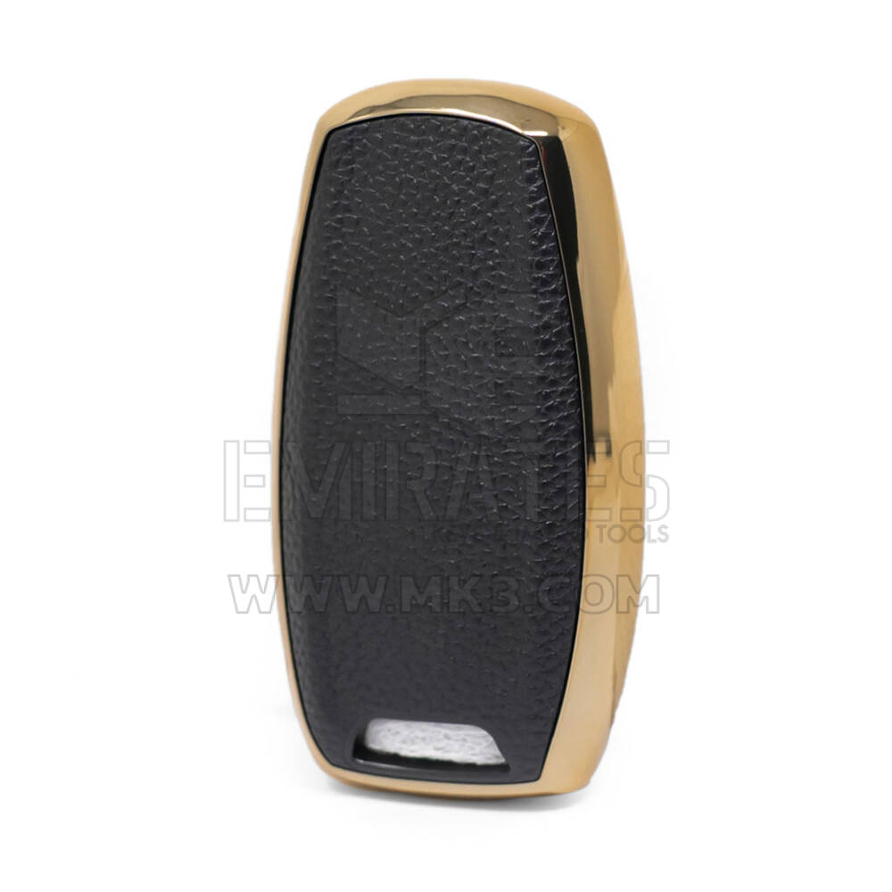 Funda de cuero Nano Gold para Great Wall Key 4B Black GW-B13J | MK3