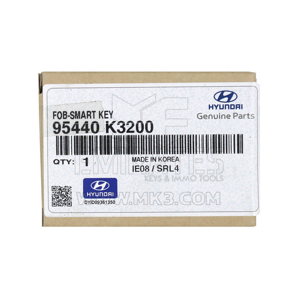 New Hyundai Venue 2023 Genuine / OEM  Smart Remote Key 4 Buttons 433MHz OEM Part Number: 95440-K3200 / 95440K3200 FCC ID ; SVI-BR2FGE04 | Emirates Keys