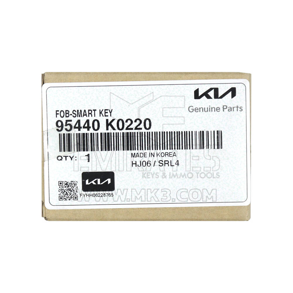 New KIA Soul 2020 Genuine Smart Remote Key 4 Buttons 433MHz OEM Part Number: 95440-K0220 / 95440K0220 | Emirates Keys