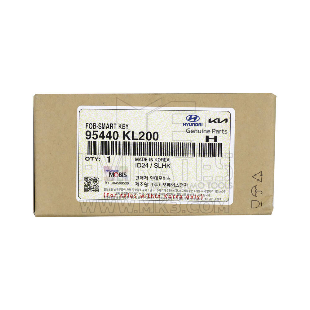 New Hyundai Ioniq 2023 Genuine / OEM Smart Remote Key 6+1 Buttons 433MHz OEM Part Number: 95440-KL200 / 95440KL200  | Emirates Keys