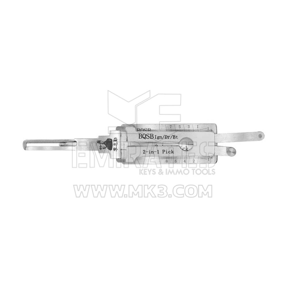 Original Lishi BQSB 2 in 1 Auto Pick and Decoder For Baic Saab