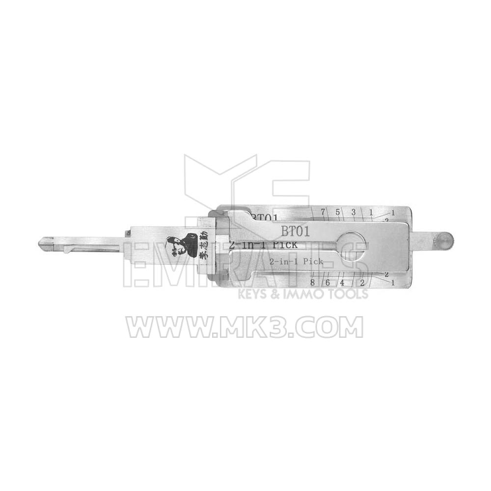 Original Lishi BT01 2 em 1 Auto Pick e Decodificador para Pentium