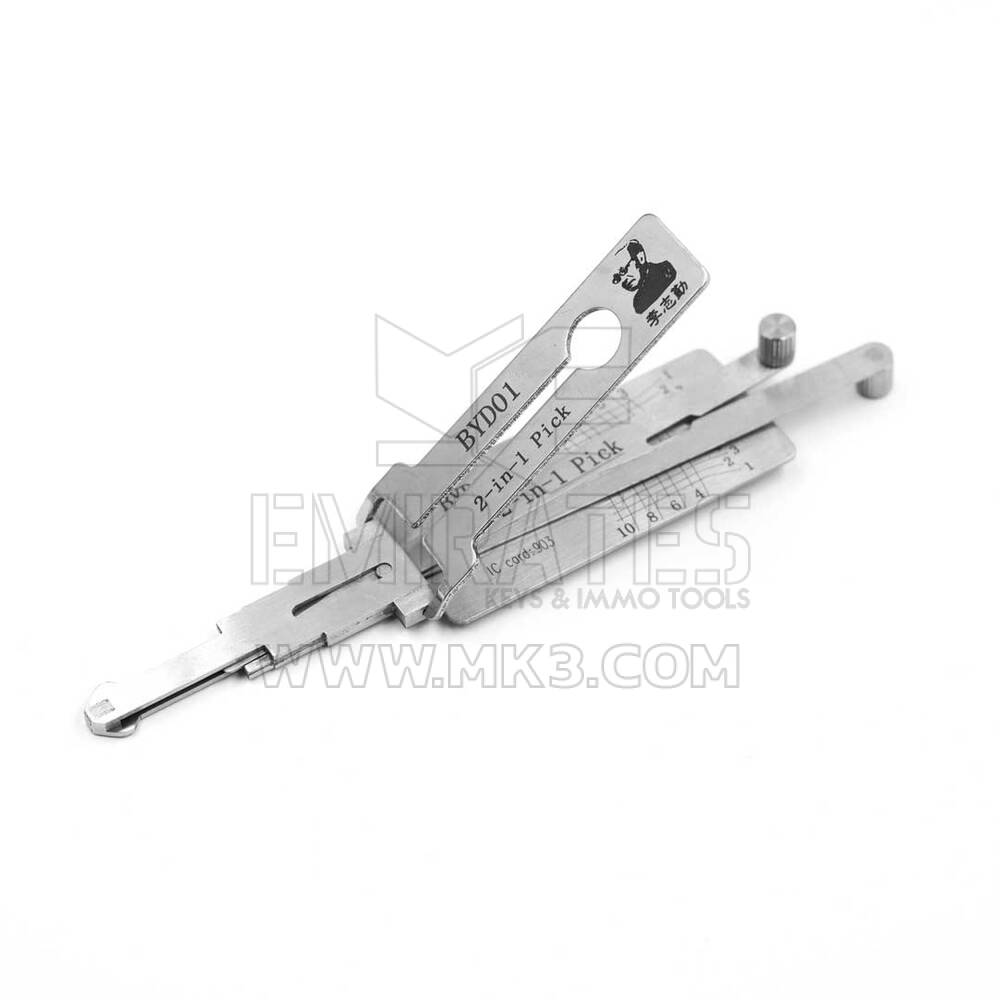 Selección y decodificador 2 en 1 Lishi BYD01 original para BYD | MK3