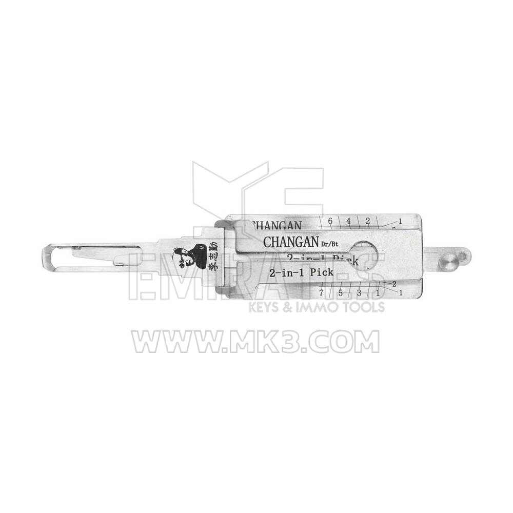 Original Lishi Changan 2 em 1 Auto Pick e Decodificador para Changan Laser Key Way