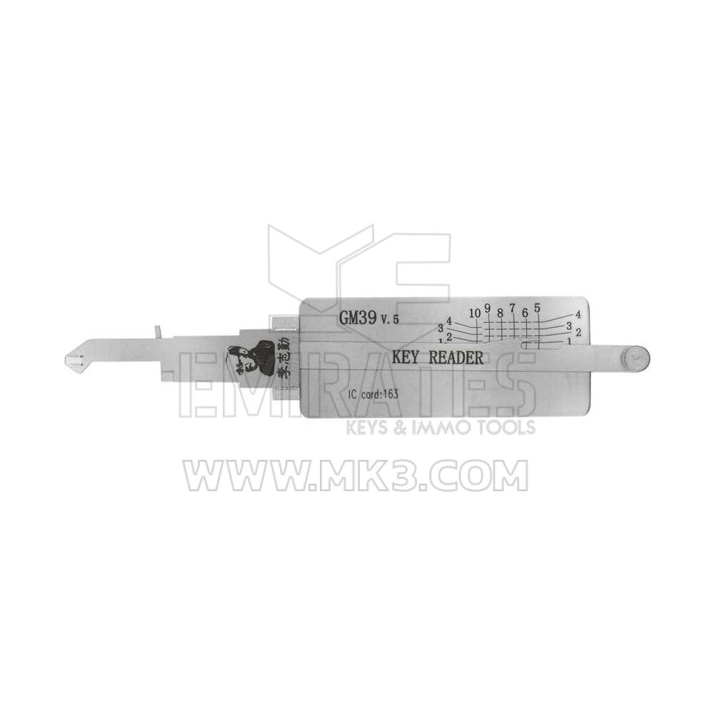 Original Lishi GM39 V.5 2 em 1 seleção automática e decodificador para GM