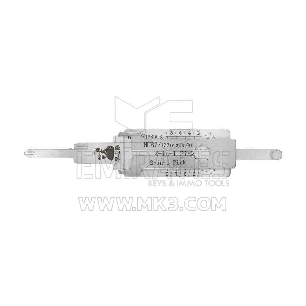 Original Lishi HU87 HU133 V.2 2 em 1 Auto Pick e Decodificador para Nissan, Subaru, Suzuki