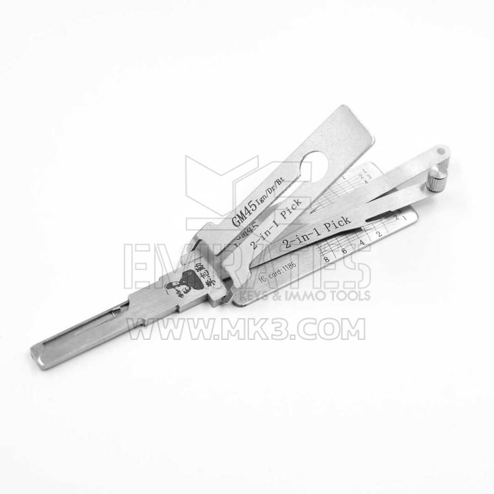 Decodificador y selección original Lishi GM45 2 en 1 para GM | MK3