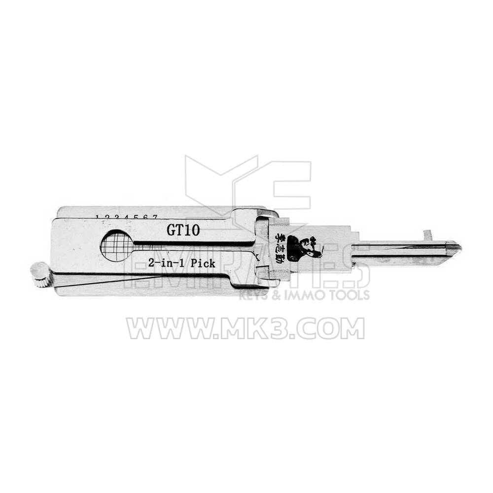 Decodificador e escolha original Lishi GT10 2 em 1 para Fiat e Iveco