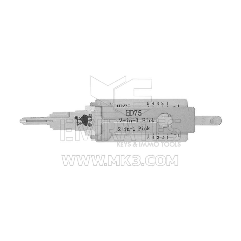 Escolha e decodificador 2 em 1 Lishi HD75 / HON31 original para motocicleta Honda