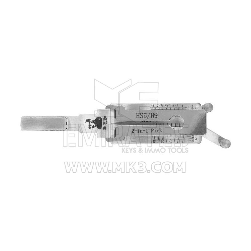 Decoder e plettro 2 in 1 originali Lishi HS5-H9 per Hongqi e Haval