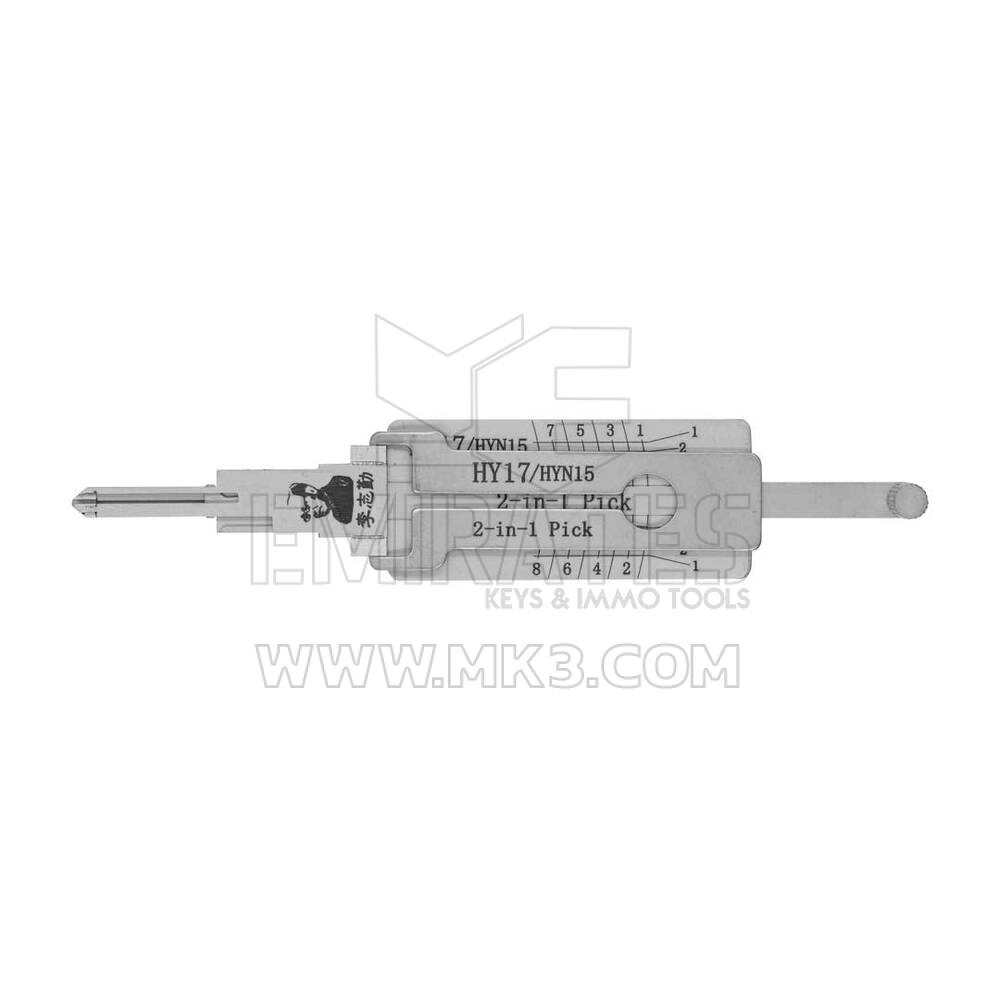 Decoder e plettro 2 in 1 originali Lishi HY17/HYN15 per Hyundai e Kia