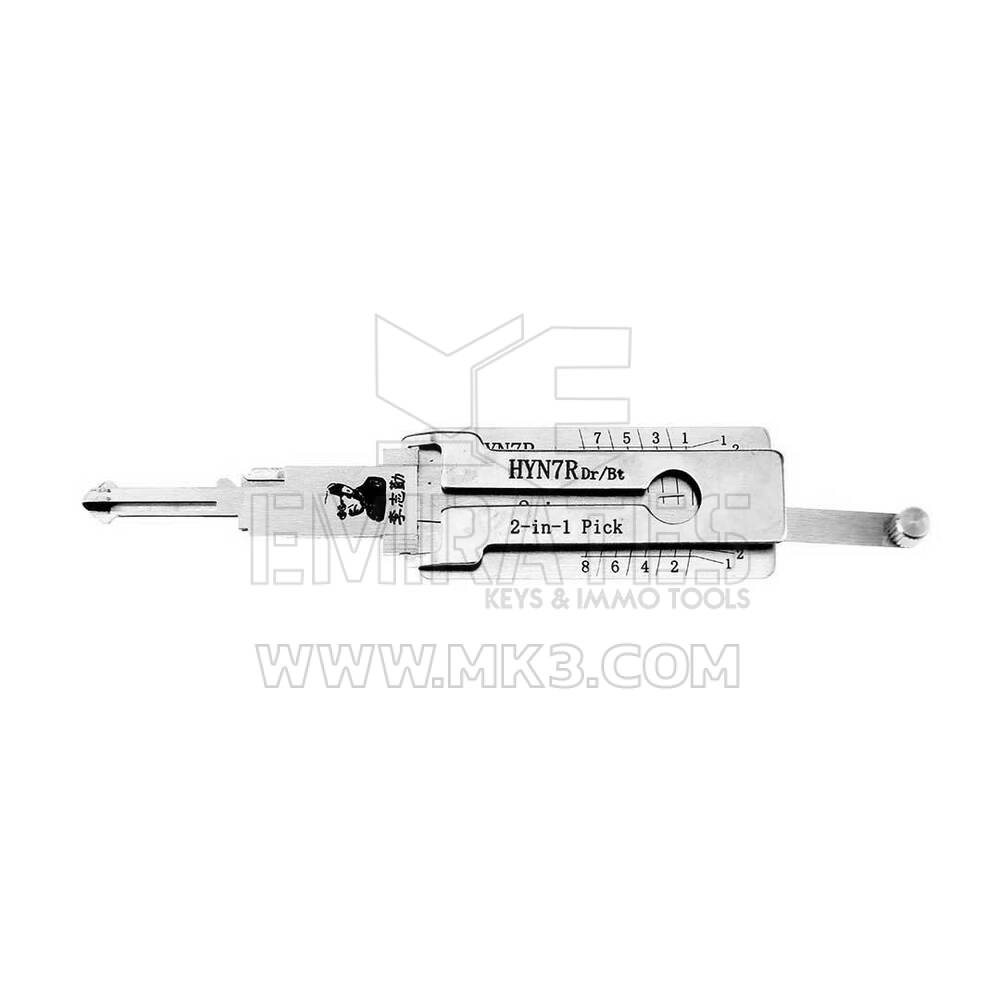 Decodificador e escolha 2 em 1 Lishi HYN7R / HY12 original para Hyundai e Kia